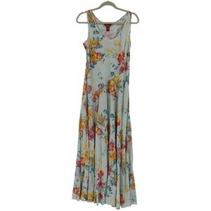 Sundance Maxi Dress Neroli Blue Floral Sundress Boho Summer Beach Size M